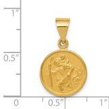 Charms Collection 18k Saint Christopher Medal Pendant 18XR13