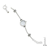 Sterling Silver Round Face Reflections Watch Starter Bracelet (Works for Pandora)