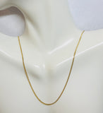 Sterling Silver 14 Karat Yellow Gold-plated 1.25mm Miami Cuban Link Chain (available in assorted lengths)