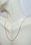 Sterling Silver 14 Karat Yellow Gold-plated 1.25mm Miami Cuban Link Chain (available in assorted lengths)