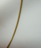 Sterling Silver 14 Karat Yellow Gold-plated 1.25mm Miami Cuban Link Chain (available in assorted lengths)