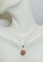 Sterling Silver Brown Goldstone "Venturina" Pendant with 18" Silver Cable Link Chain (choice of 3 pendant styles)