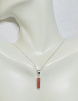 Sterling Silver Brown Goldstone "Venturina" Pendant with 18" Silver Cable Link Chain (choice of 3 pendant styles)