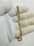 14K Yellow Gold 3.8mm Rope Chain 18" Necklace