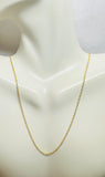 14K Yellow Gold Filled 18" Loose Rope Pendant Chain (1mm width)