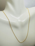 14K Yellow Gold Filled 18" Loose Rope Pendant Chain (1mm width)