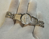 Sterling Silver Miami Cuban Link Saint Jude "San Judas Tadeo" ID Bracelet