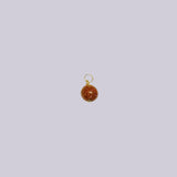 14 Karat Yellow Gold 10mm Brown Goldstone "Venturina" Charm