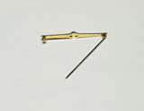 Vintage 1950's Gold-Filled Bar Pin Brooch with Genuine Diamond