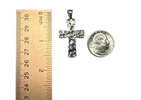 Sterling Silver Nugget Cross Pendant