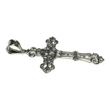 Sterling Silver Embellished Filigree Design Cross Pendant