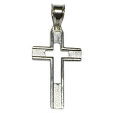 Sterling Silver Cut-out Design Cross Pendant