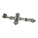 Sterling Silver Embellished Filigree Ornate Design Cross Pendant