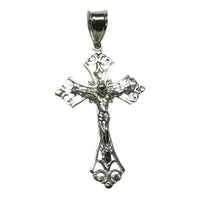 Sterling Silver Ornate Filigree 2" Crucifix Pendant