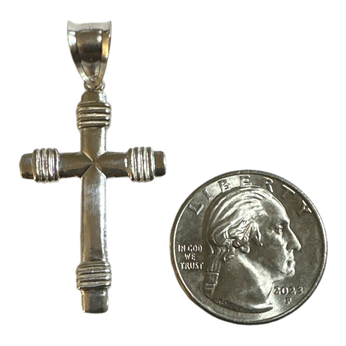 Sterling Silver Reversible Latin Cross – G & W
