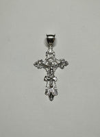 Sterling Silver Embellished Filigree Crucifix Pendant