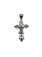 Sterling Silver Embellished Filigree Crucifix Pendant