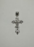 Sterling Silver Embellished Filigree Crucifix Pendant