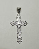 Sterling Silver Ornate Filigree Cross Pendant