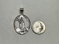 Sterling Silver San Martin de Porres Scapular Pendant