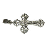 Sterling Silver Filigree Crucifix 1.30" Pendant