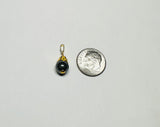 14 Karat Yellow Gold 8mm Pendant (Available in Jade, Turquoise, Hematite, Tiger's Eye or Coral)