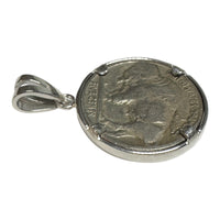 Sterling Silver Pendant with Vintage Buffalo Nickel