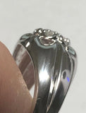 Vintage NOS 1980's 14 Karat White Gold 1/4 Carat TW (G-SI1) Genuine Diamonds Man's Cluster Ring