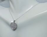 Sterling Silver "For My Mom Thanks For Everything" Heart Pendant with 18" Cable Link Chain