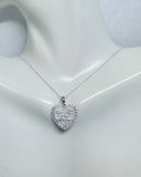 Sterling Silver "For My Mom Thanks For Everything" Heart Pendant with 18" Cable Link Chain