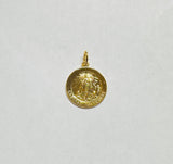 Sterling Silver 18K Yellow Gold-Plated 18.3mm (0.72") Our Lady of Charity "Caridad del Cobre" Medal