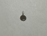 Sterling Silver 10mm (0.40") Engravable Boy or Girl Scalloped Design Disc Charm