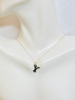 14 Karat Yellow Gold Block Initial Letter Pendant (available with or without chain)