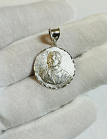 Sterling Silver Saint John Bosco "San Juan Bosco" 22mm (0.87") Medal