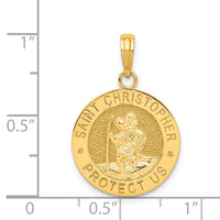 Charms Collection 14k Saint Christopher Medal Pendant K5079