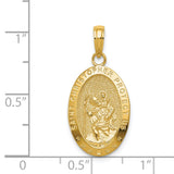 Charms Collection 14k Saint Christopher Medal Pendant K5082