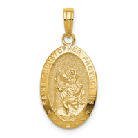 Charms Collection 14k Saint Christopher Medal Pendant K5082