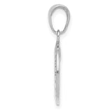 Charms Collection 14k White Gold Saint Christopher Medal Charm M1454W