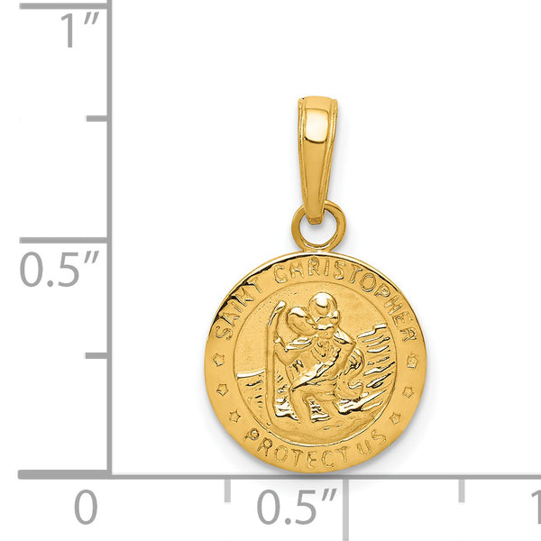Charms Collection 14k Saint Christopher Medal Charm M1481