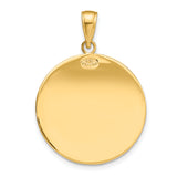 Charms Collection 14k Saint Christopher Medal Pendant M1484
