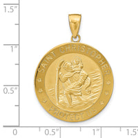 Charms Collection 14k Saint Christopher Medal Pendant M1485