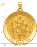 Charms Collection 14k Saint Christopher Medal Pendant M1488