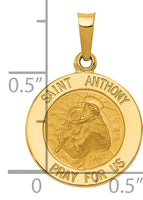 Core Gold 14k Saint Anthony Medal Charm