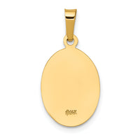 Saris and Things 14k Yellow Gold Solid Saint Joseph Medal Charm Pendant