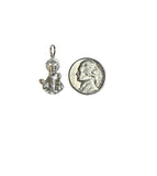 Sterling Silver Our Lady of Covadonga (Virgen de Covadonga) 1" Pendant