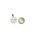 Sterling Silver Four Leaf Clover Lucky Charm Pendant (2 Versions)