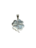 Sterling Silver Four Leaf Clover Lucky Charm Pendant (2 Versions)