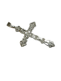 Sterling Silver Large 4" Filigree Cross Pendant