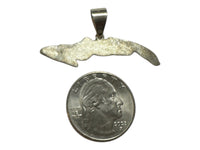 Sterling Silver Island of Cuba Pendant