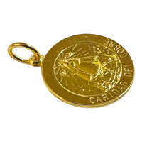 Sterling Silver 18K Yellow Gold-Plated 18.3mm (0.72") Our Lady of Charity "Caridad del Cobre" Medal